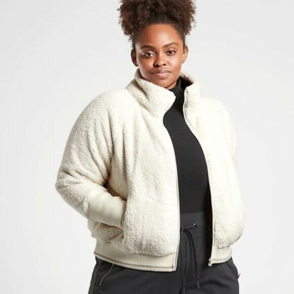 Athleta Tugga Sherpa Jacket - Picture 1 of 6